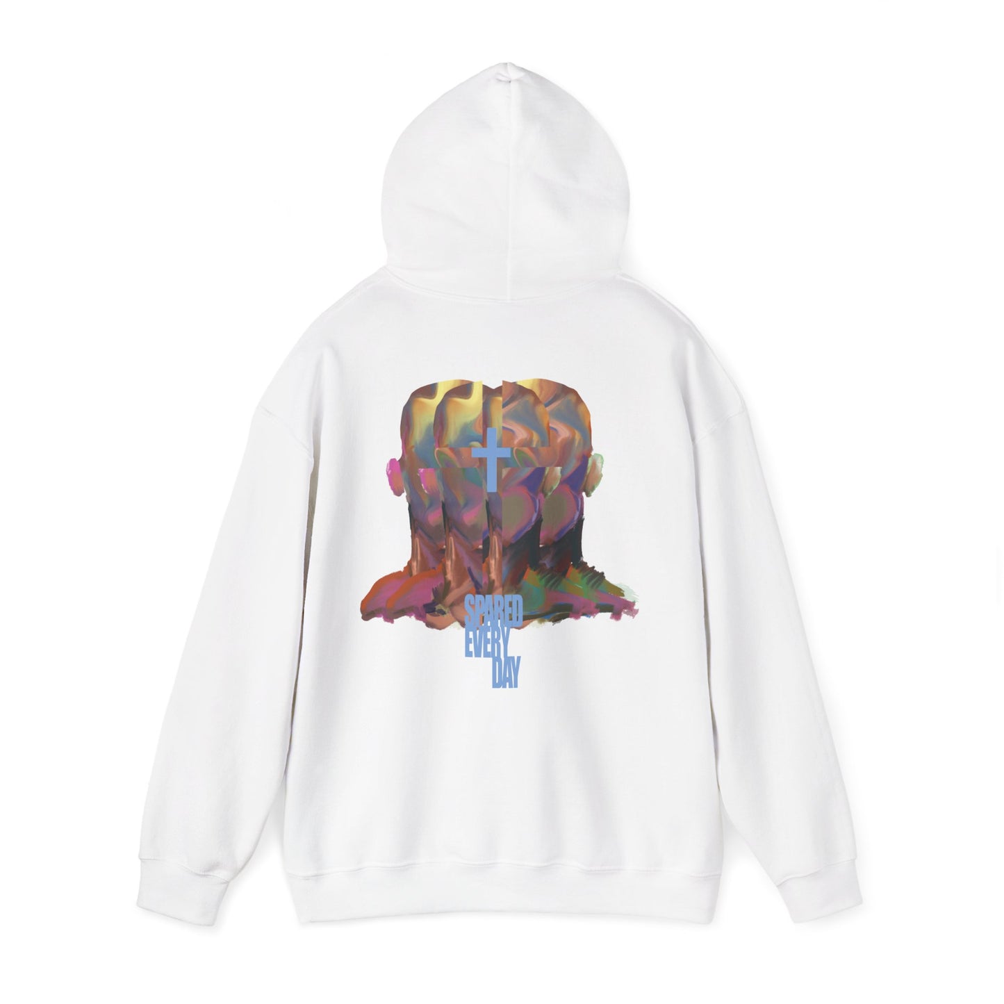 Painted Face Hoodie "SPAREDEVERYDAY"