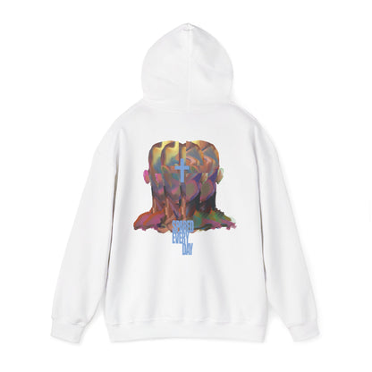 Painted Face Hoodie "SPAREDEVERYDAY"